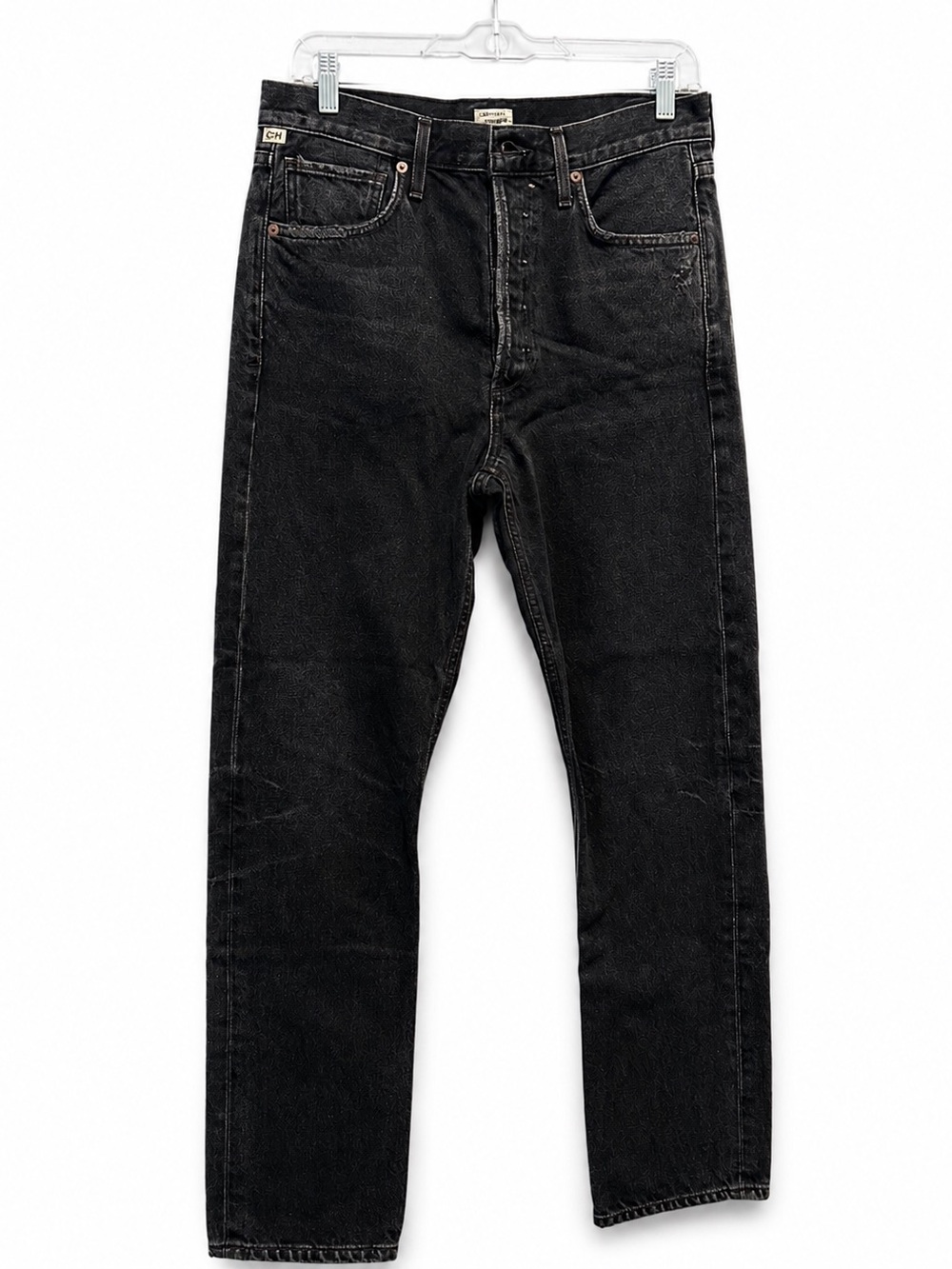 Citizens Of Humanity Premium Vintage Black High-Rise Button-Fly Jeans